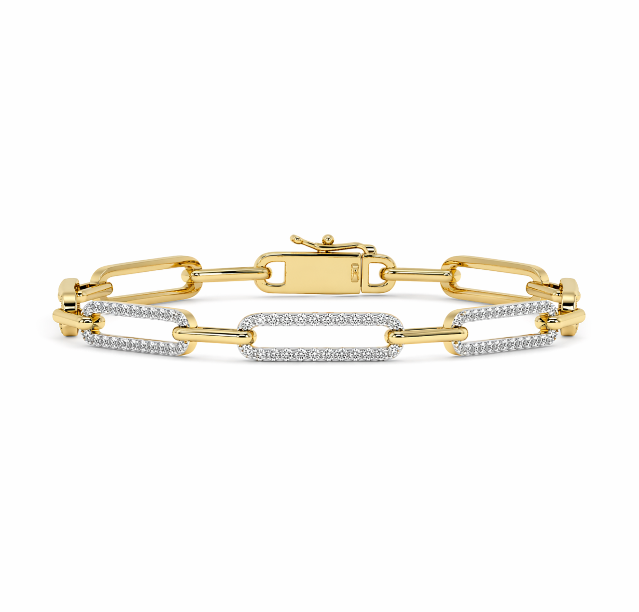 0.57 Carat Diamond Link Fashion Bracelet